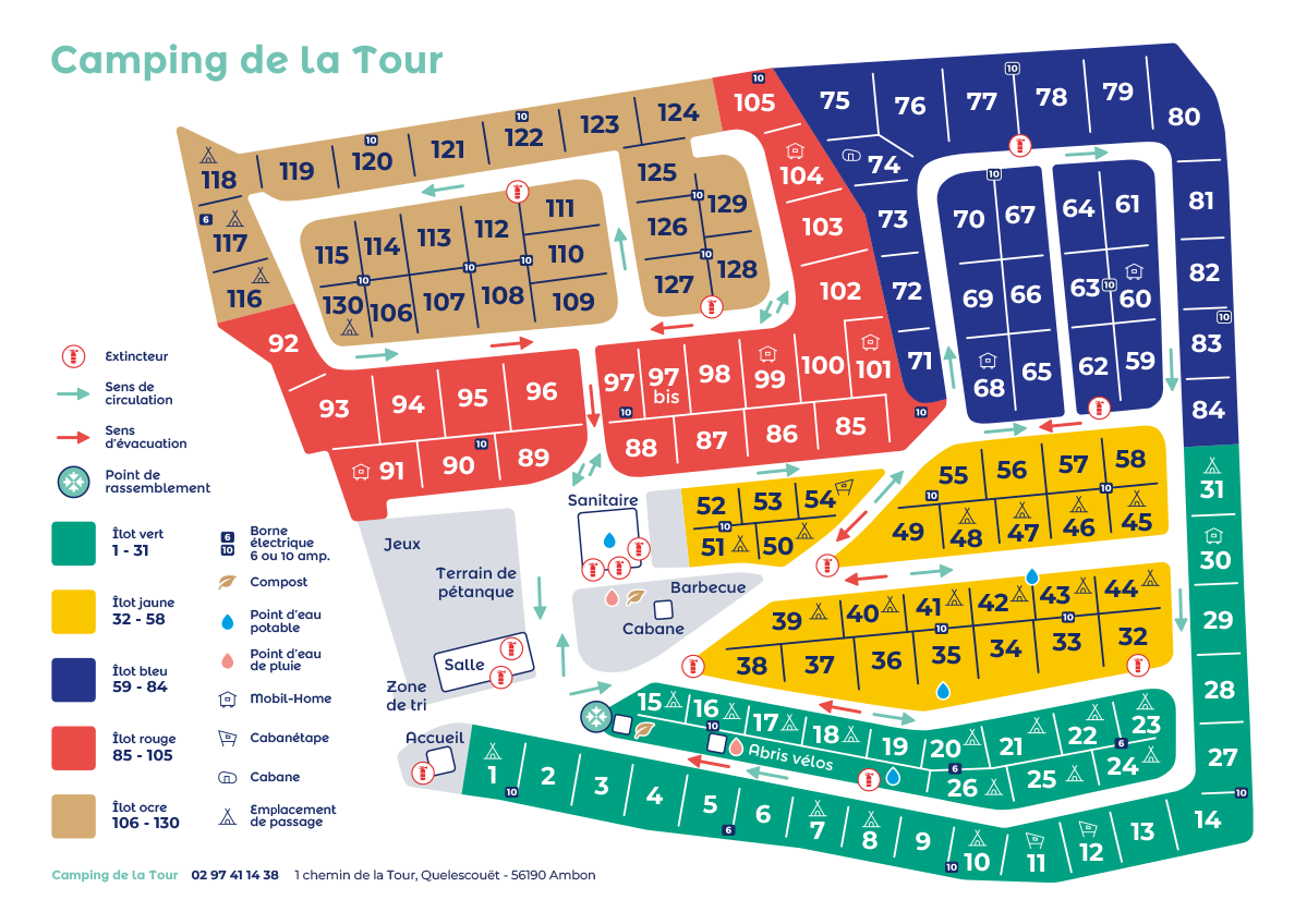 PLAN Camping de la Tour